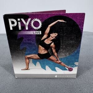 PiYo Live Round 34 Beachbody Workout DVD & Music CD 2 Disc Set Fitness Cardio